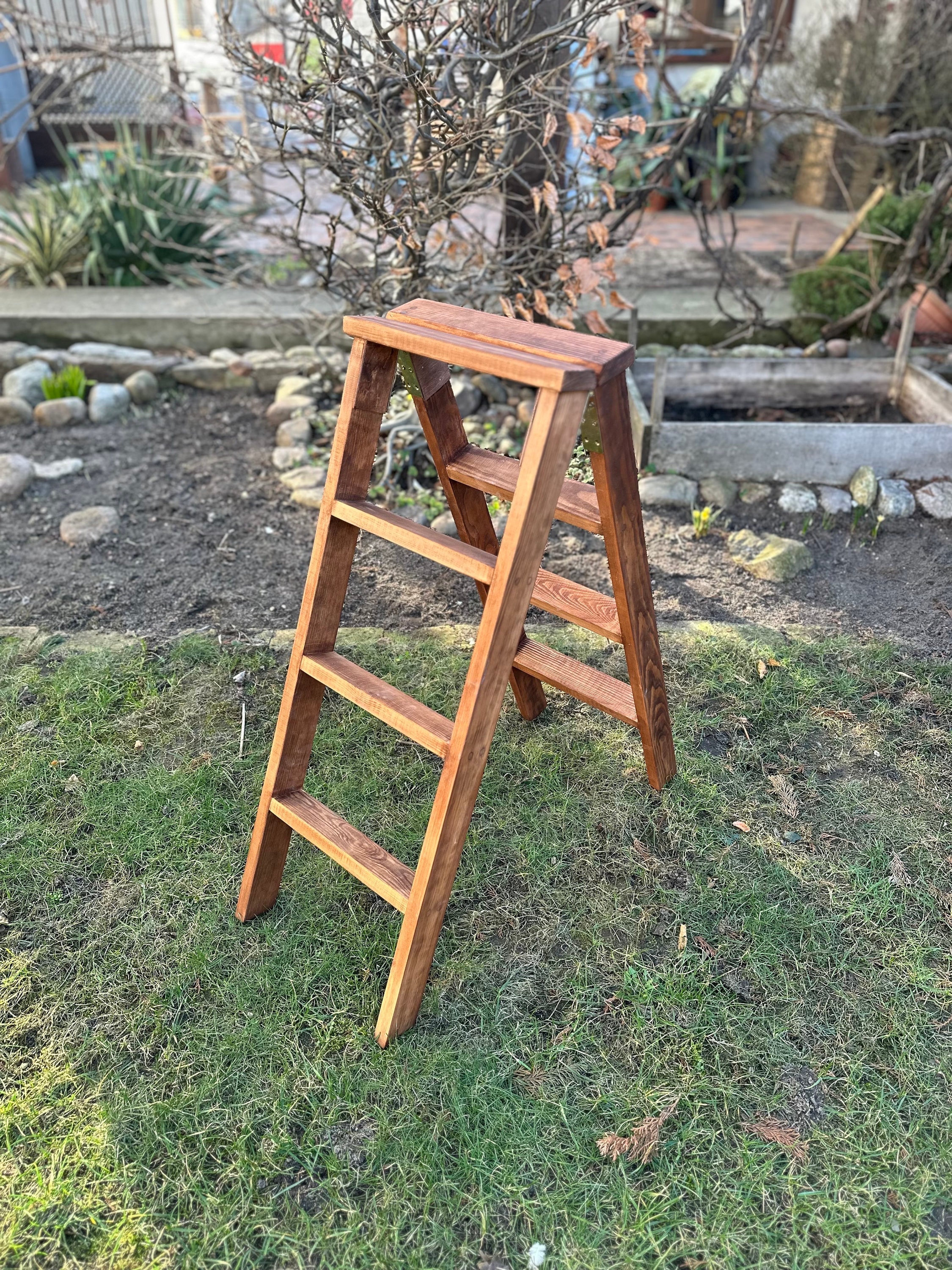 Wood Step Ladder Etsy Canada