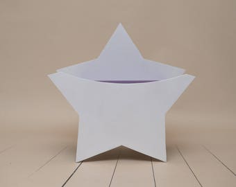 Handcrafted Wooden Star Photography Prop: Newborn Photo Bench