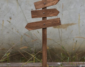 Wooden Signpost With Arrows: Newborn Photography Prop - Etsy