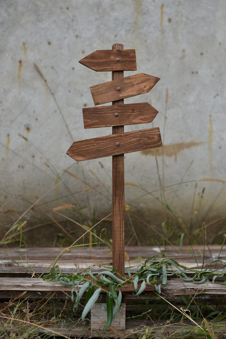 Wooden Signpost With Arrows: Newborn Photography Prop - Etsy