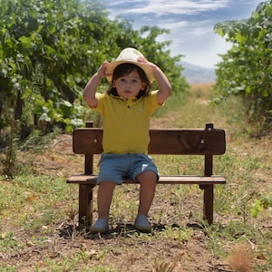 Wooden Bench Photography Prop, Newborn Baby Toddler Photographer, Ideal For Outdoor Photo Shoots, Wood Park Bench Photo Prop, COLORS