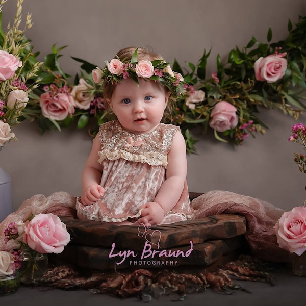 Wood Posing Bowl Photography Prop, Newborn Baby Photo Shoots, Newborn Poser, Baby Bowl, for Photographer,  Rustic Posing Bowl, Basket