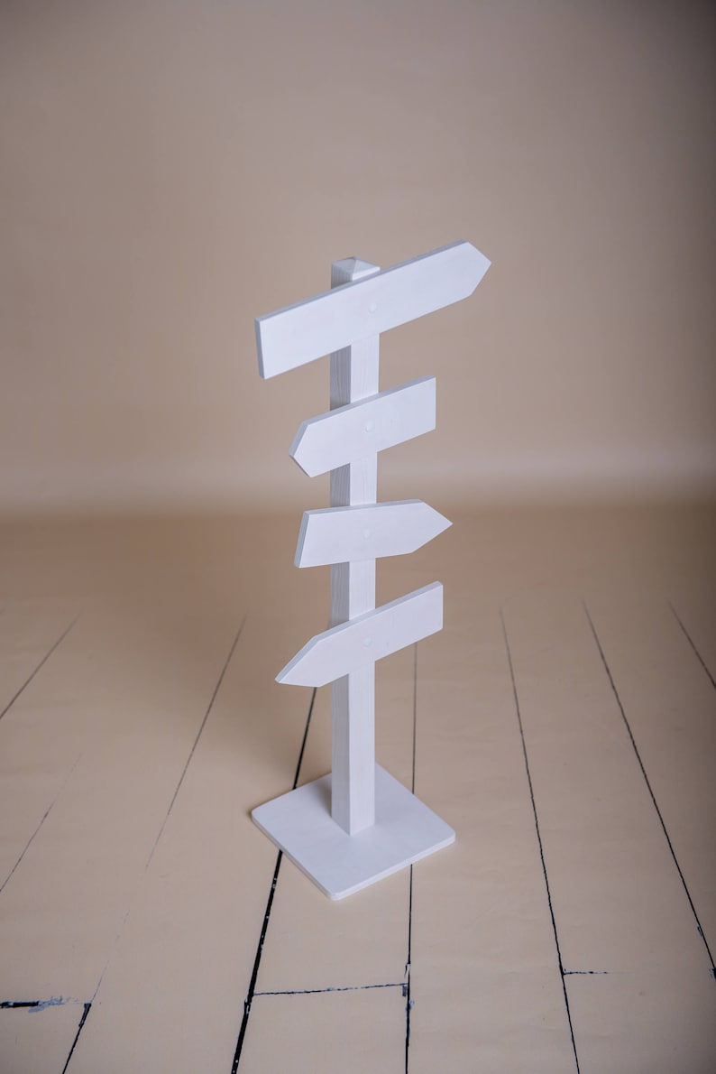 Wooden Signpost With Arrows: Newborn Photography Prop - Etsy