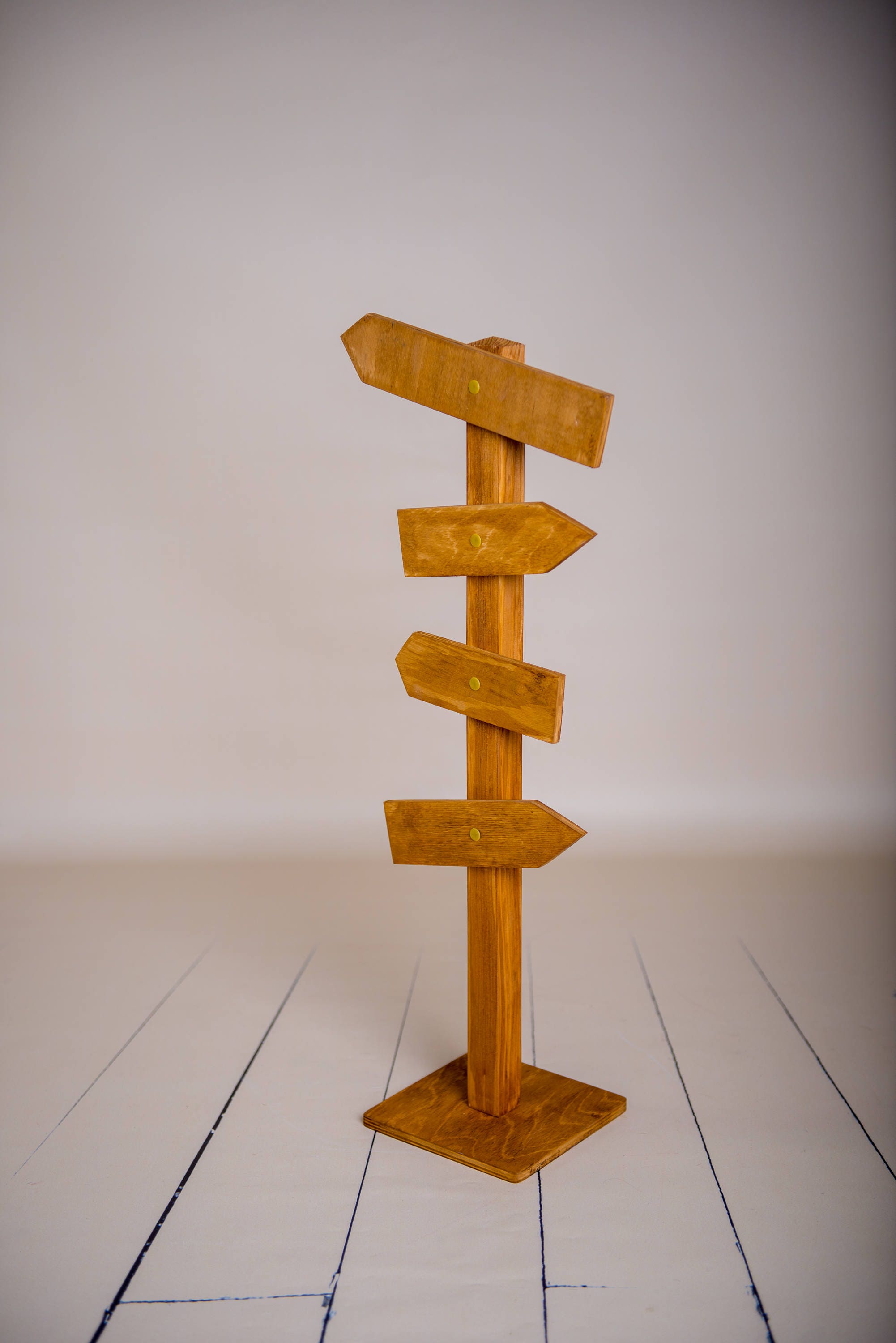 Wooden Signpost With Arrows: Newborn Photography Prop - Etsy