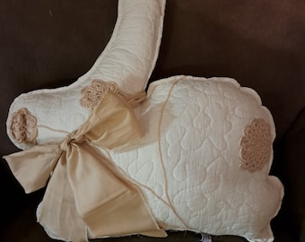 Antique Quilt Bunny Pillow,  Vintage Quilt Bunny Pillow, Farmhouse Quilt Bunny Pillow, Easter Bunny Pillow