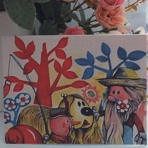 Tarjeta de felicitación de The Magic Roundabout y Sooty, Sweep y Sue y muchas otras tarjetas encantadoras: 11,5 x 14 cm con sobre y bolsa de celofán
