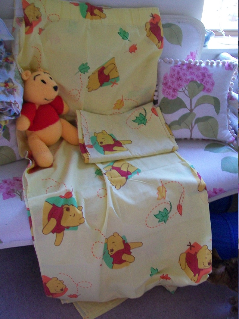 Winnie the Pooh Fabric Curtains. Lovely Childrens Nursery Etsy