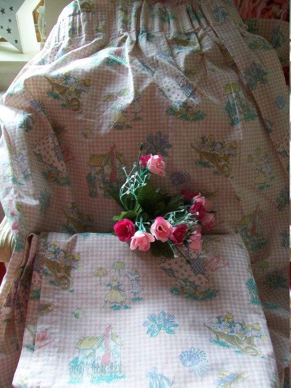 Vintage Laura Ashley Fabric Curtains Lovely Mary Mary Etsy