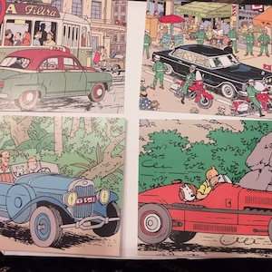 TinTin Photos vintage Hergè gerahmte Bilder TinTin und Freunde Erinnerungsstücke Bilder wunderschönes gerahmtes Foto von Tintin & 4 Postkarten