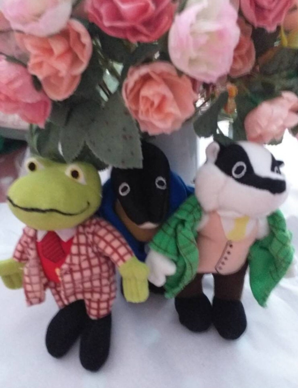 Wind in The Willows Toys Vintage 1990s beany toys Tood, Mole and Badger some with removable coats lovely quality toys in excellent condition