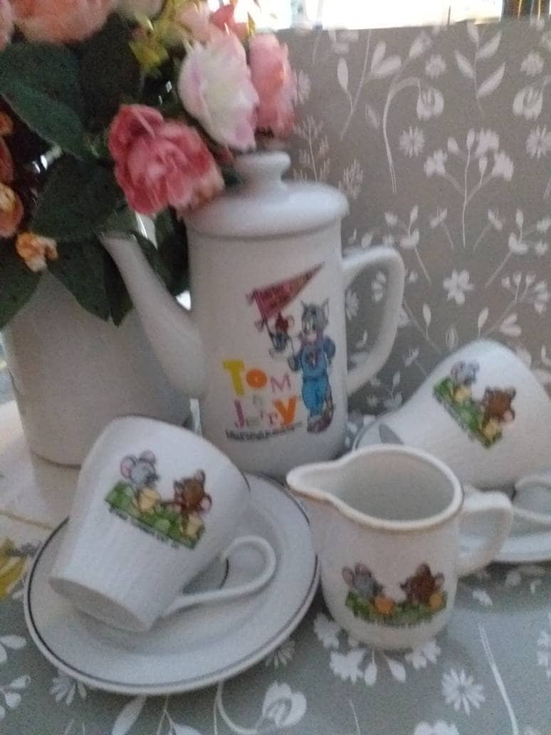 Tom & Jerry Tea Set and Cup Saucer and Sugar Bowl Too - Etsy