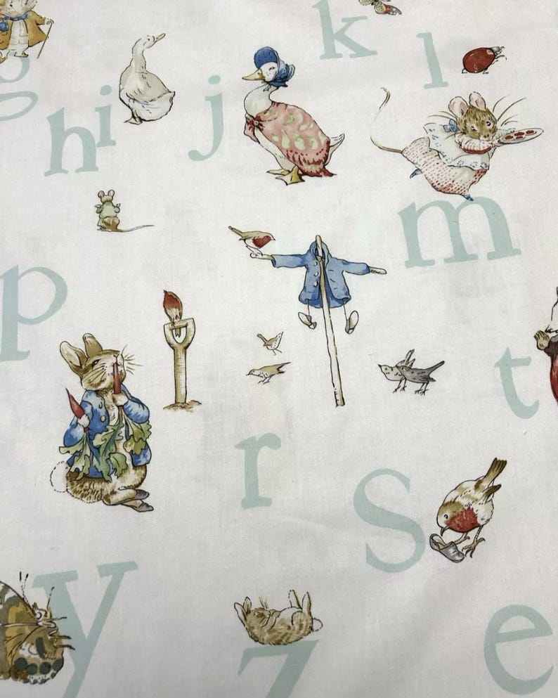 Peter Rabbit Jane Churchill Nursery Tales Alphabet Beatrix Potter ...