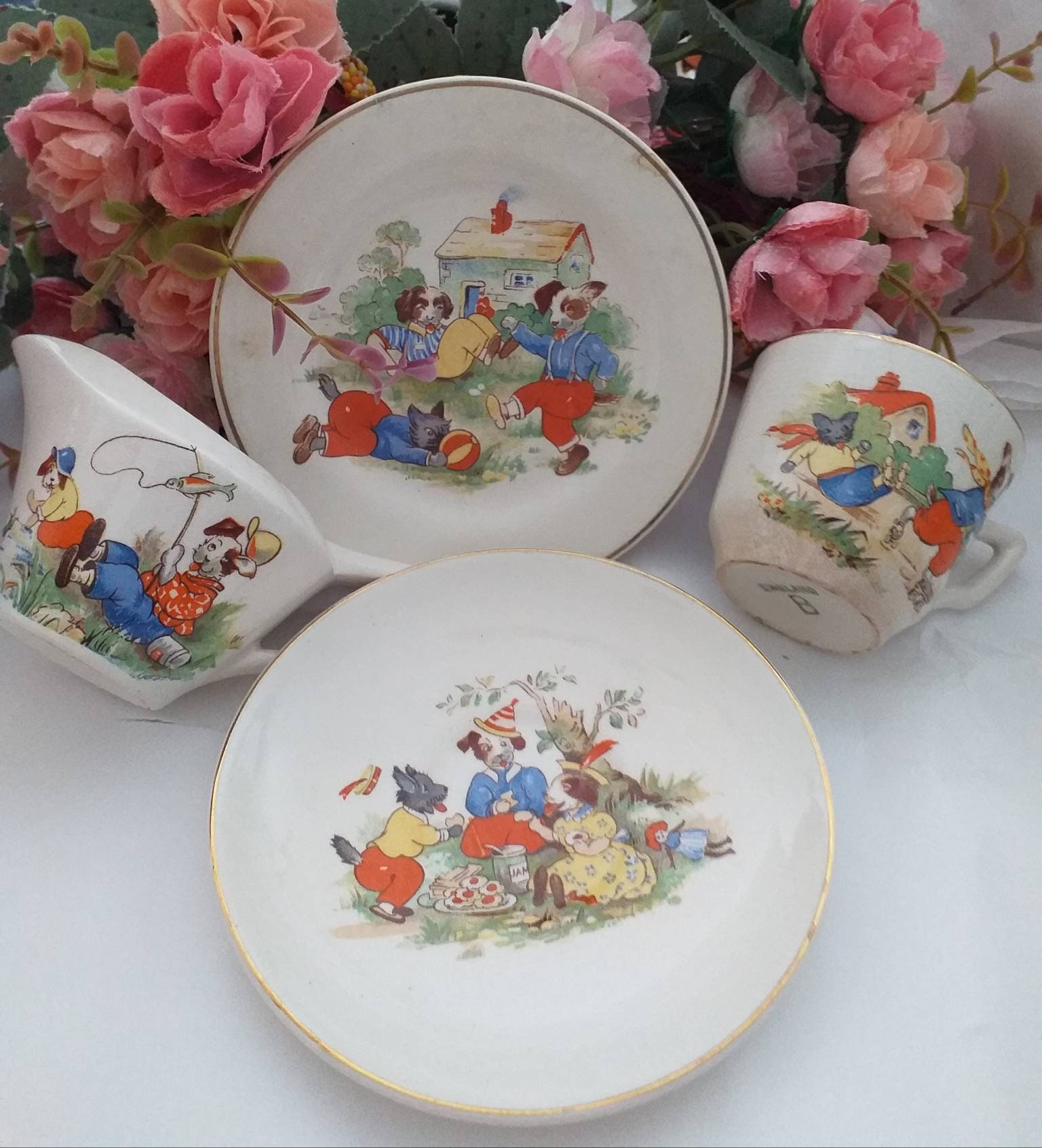 1940s Staffs Tea set Company Ltd Childs tea for two set and Etsy