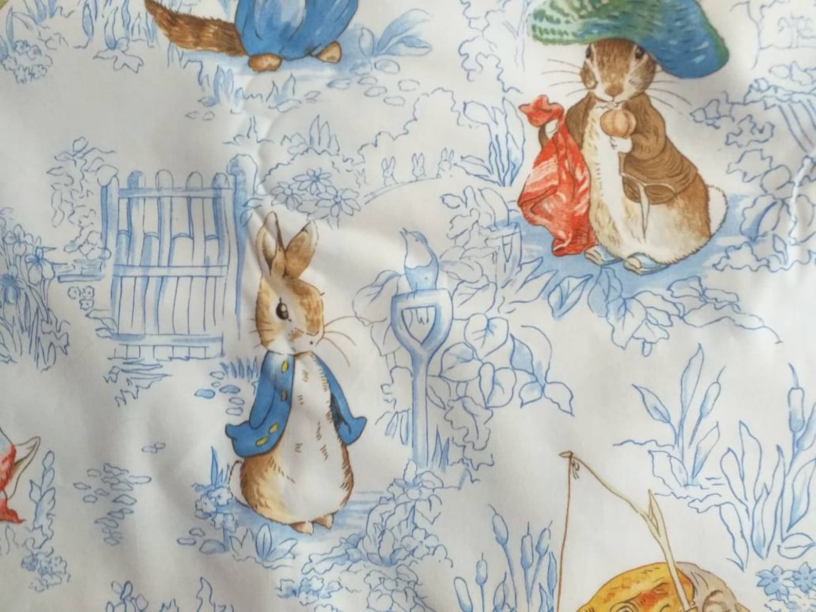 Beatrix Potter fabric Unused pristine Peter Rabbit fabric by Etsy