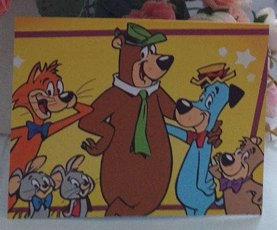 ヴィンテージシーツヨギベアハックルベリー