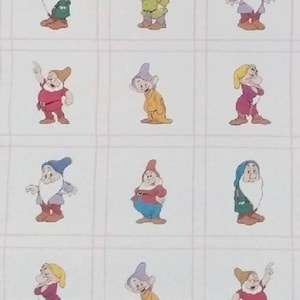 Sneeuwwitje behang Prachtige zeven dwergen Walt Disney productions jaren 50 behang Mooie foto's voor muurkunst emphera kaarten en knutselen xx