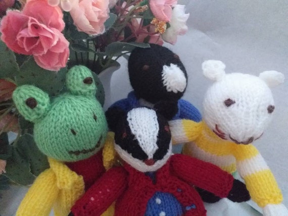 Wind in the Willows Newly Hand Knitted Soft Toys. Lovely Ratty, Mr Toad, Mr  Badger and Moley. Also 1990s Gorgeous Fabric Beany Toys Too Xx - Etsy Canada