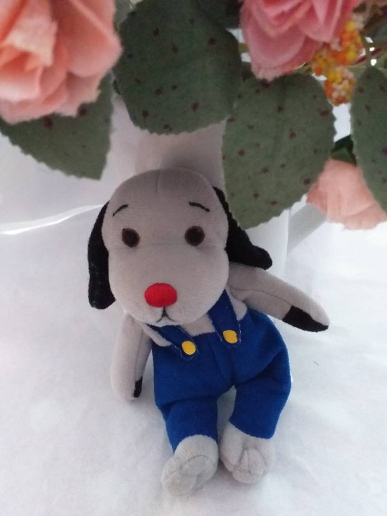 Sooty, Sweep & Soo toys Vintage knitted toys Sooty and Sweep and Soo bunting all having fun Sooty and Sweep unused 1970s vintage fabric xx Sweep beany toy