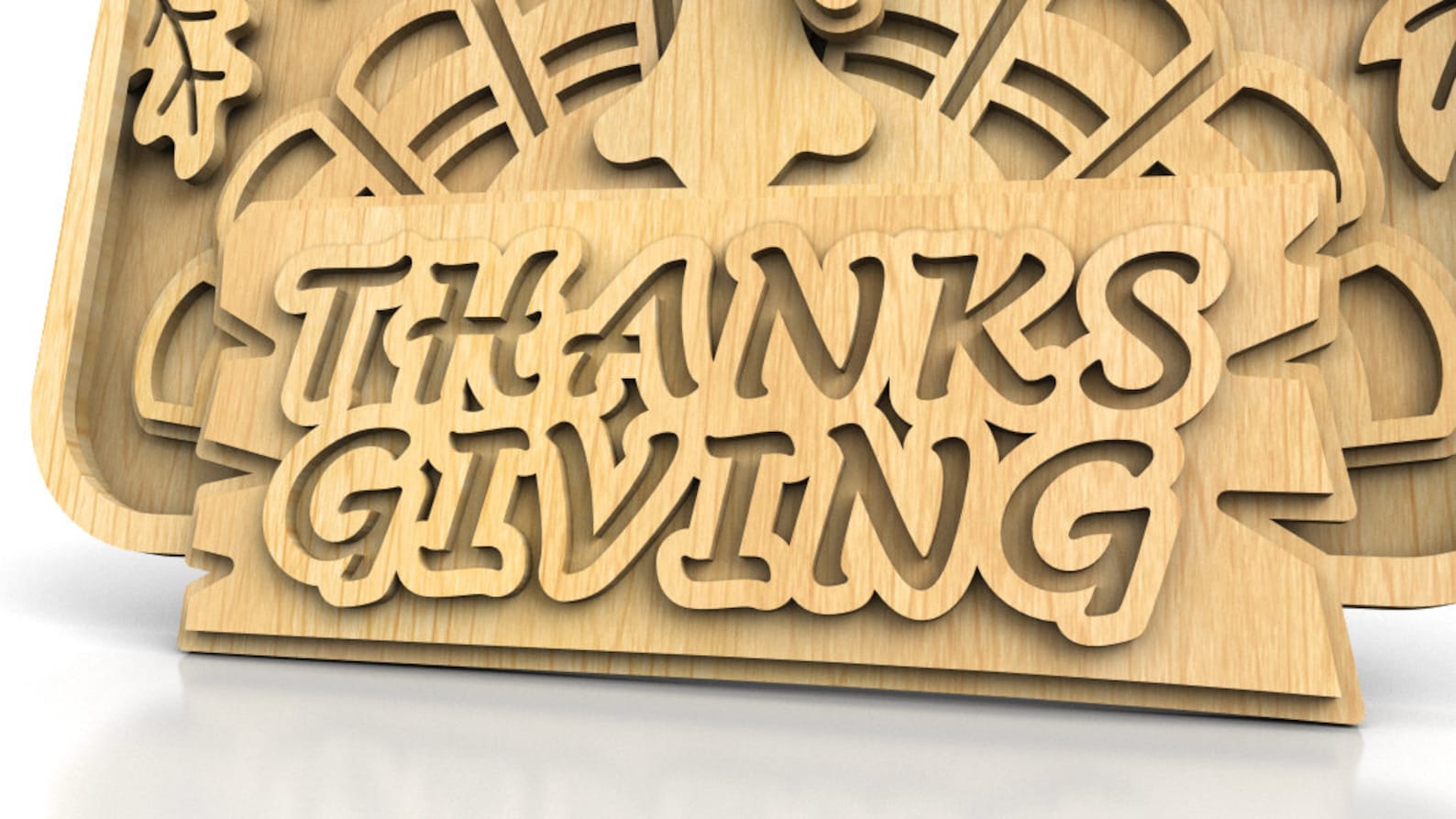 C213thanksgiving Scroll Saw Pattern pdf Dxf Svg Eps Etsy