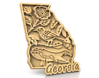 C240-Georgia - Scroll saw pattern (pdf, dxf, svg, eps)