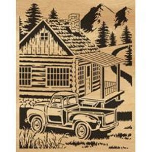 119-countryside - Scroll saw pattern (pdf, jpg, dxf, svg, eps)