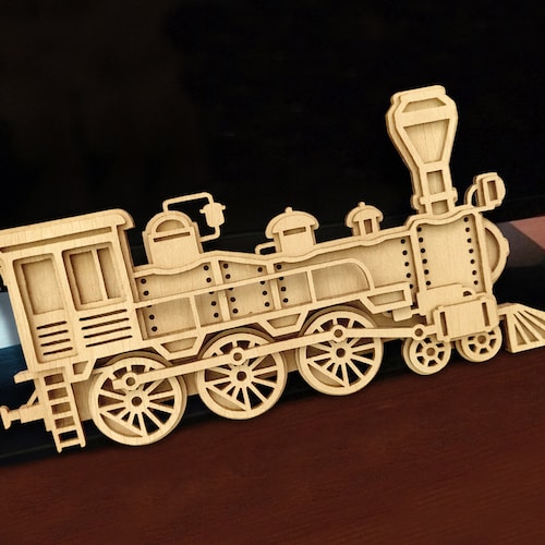 C158train Scroll Saw Pattern pdf Dxf Svg Eps Etsy