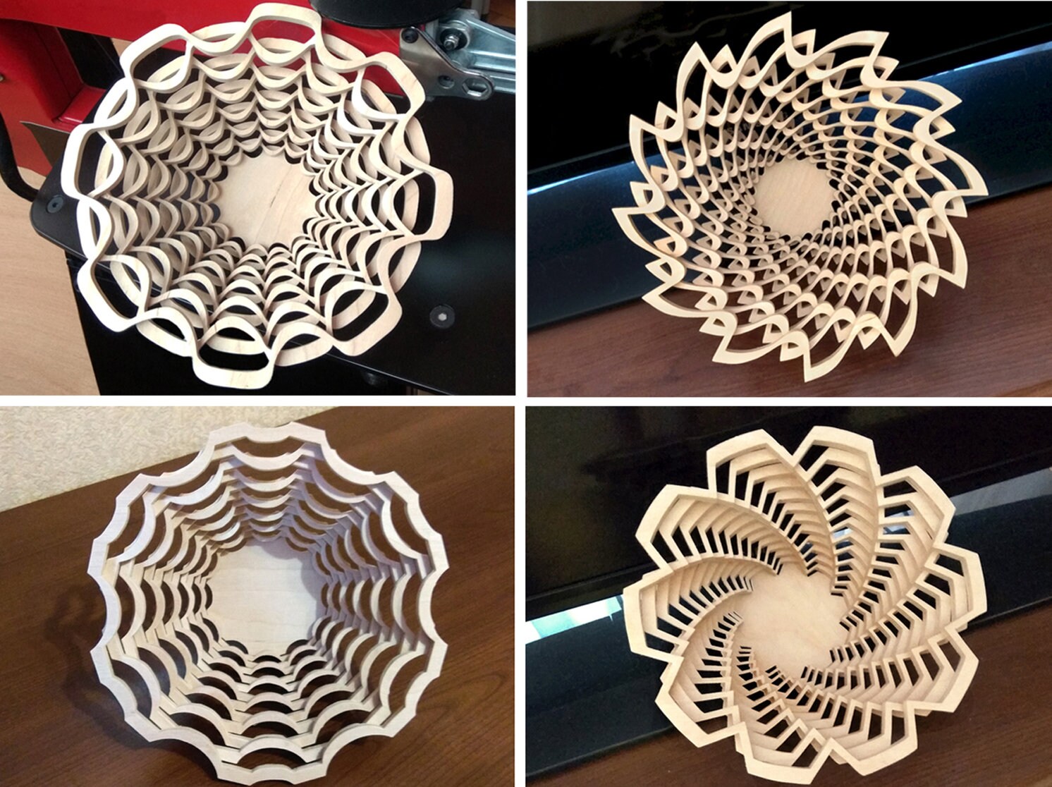 Bowls Set Scroll Saw Patterns pdf Dxf Svg Eps - Etsy