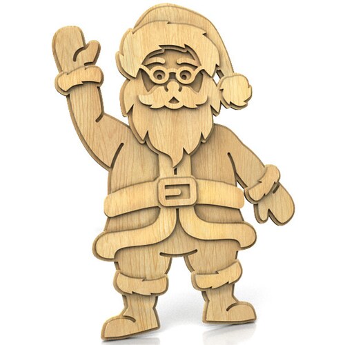 C206merry Christmas Scroll Saw Pattern pdf Dxf Svg Eps Etsy