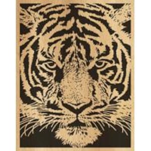 054-tiger - Scroll saw pattern (pdf, jpg, dxf, svg, eps)