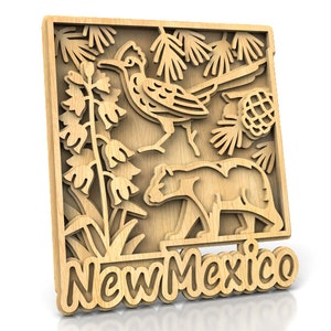 C240-New Mexico - Dekupiersäge Schnittmuster (pdf, dxf, svg, eps)