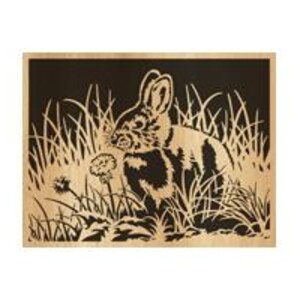 048-rabbit - Scroll Saw Pattern (pdf, Jpg, Dxf, Svg, Eps) - Etsy