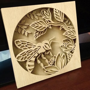 じろくん様　オーダーページ　1/20 C91-bee - Scroll Saw Pattern (pdf, Dxf, Svg, Eps) - Etsy