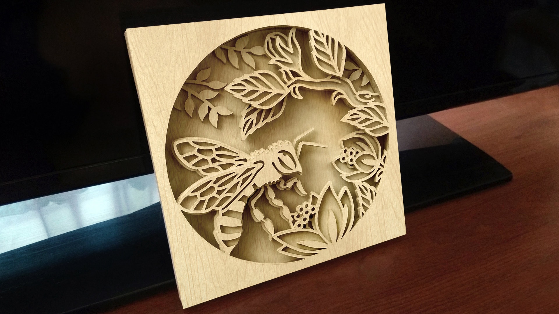 C91bee Scroll Saw Pattern pdf Dxf Svg Eps Etsy