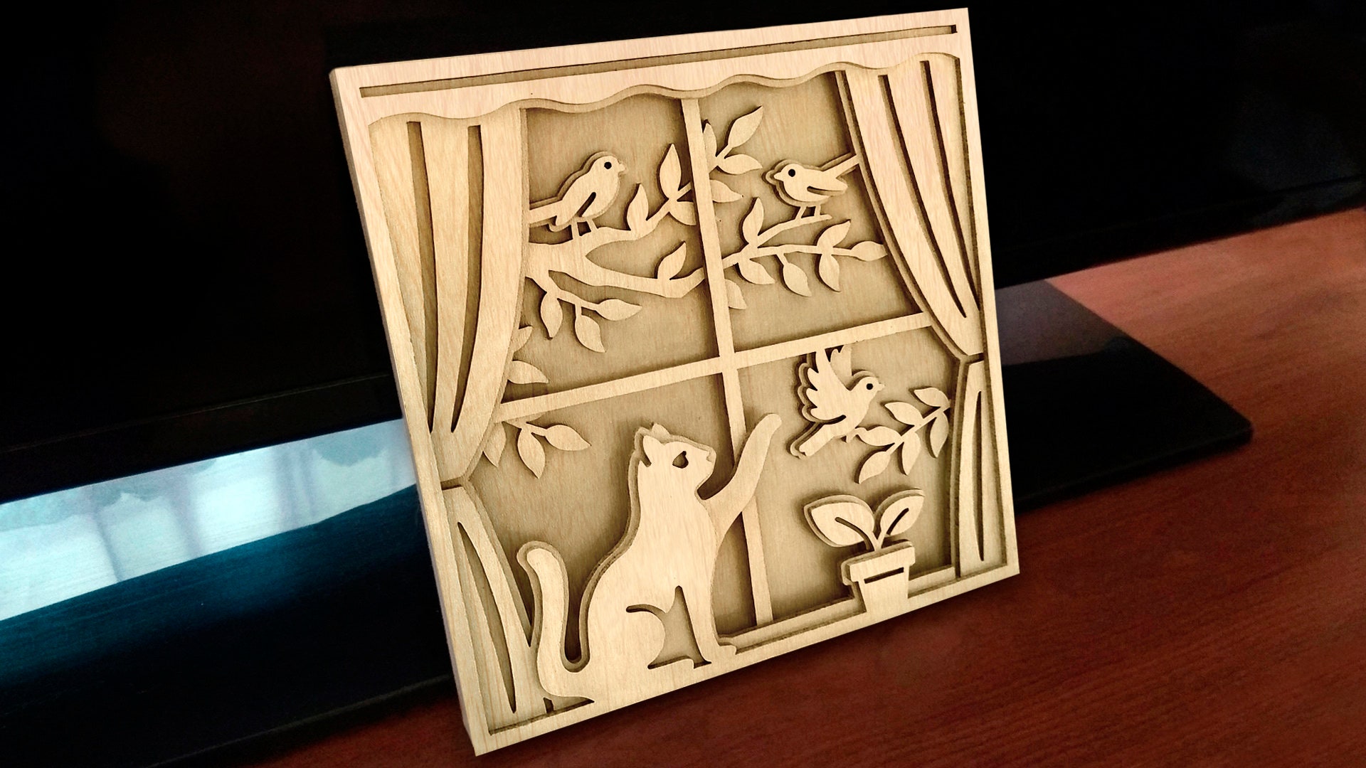 C192cat Scroll Saw Pattern pdf Dxf Svg Eps Etsy Canada