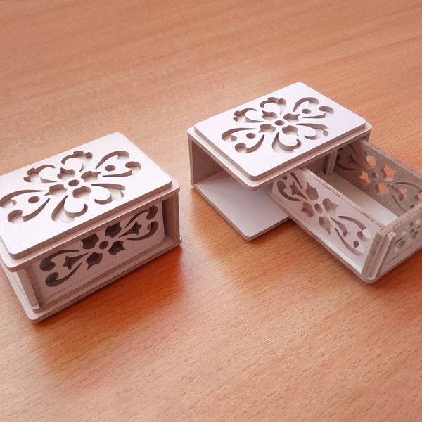 C125-Jewelry box - Scroll saw pattern