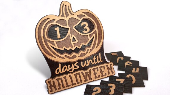 C180-Halloween calendar - Scroll saw pattern (pdf, dxf, svg, eps)