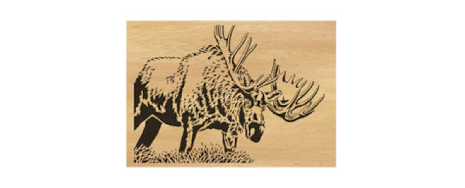 051moose Scroll Saw Pattern pdf Jpg Dxf Svg Eps Etsy