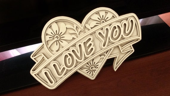 C87-heart Scroll saw pattern pdf dxf svg eps | Etsy