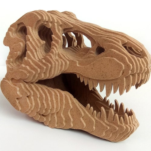 C184dino Skull Scroll Saw Pattern pdf Dxf Svg Eps Etsy