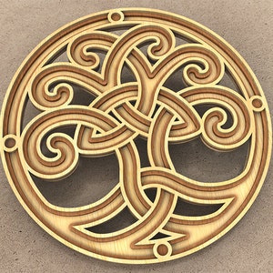 C229-Celtic Tree of Life - Scroll saw pattern (pdf, dxf, svg, eps)