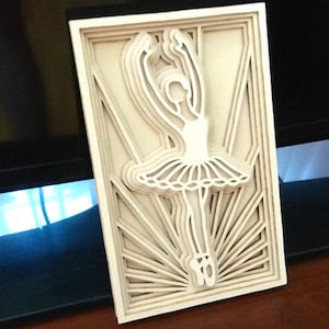 C26-Balerine - Scroll saw pattern (pdf, dxf, svg, eps)