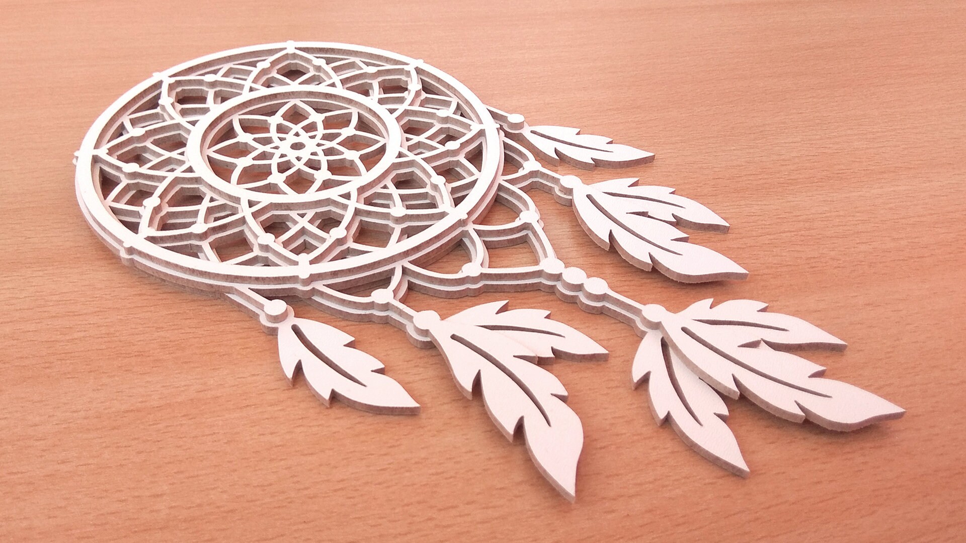 C103dreamcatcher Scroll Saw Pattern pdf Dxf Svg Eps Etsy Canada