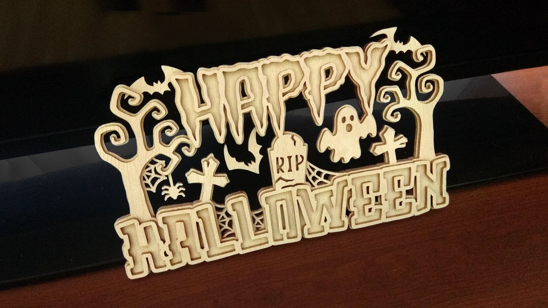 C133Halloween Scroll saw pattern pdf dxf svg eps Etsy