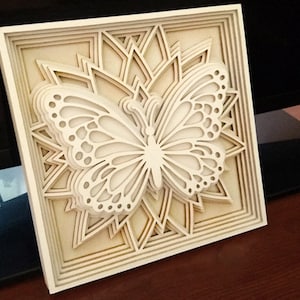 C24-Butterfly - Scroll saw pattern (pdf, dxf, svg, eps)