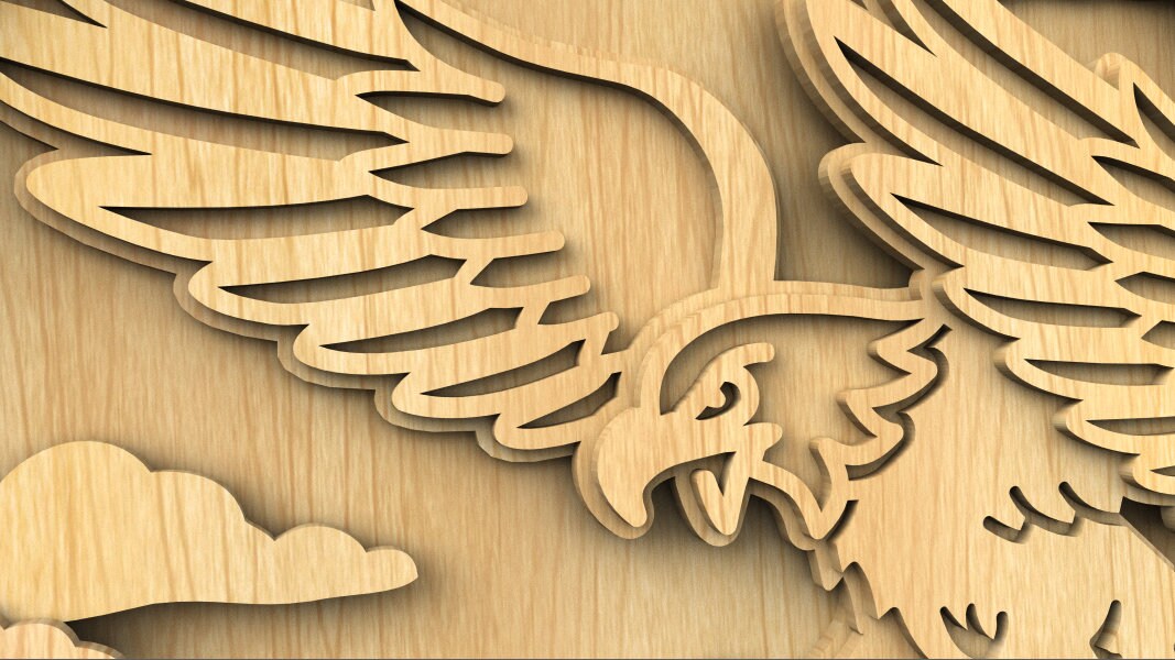 C210eagle Scroll Saw Pattern pdf Dxf Svg Eps Etsy Canada