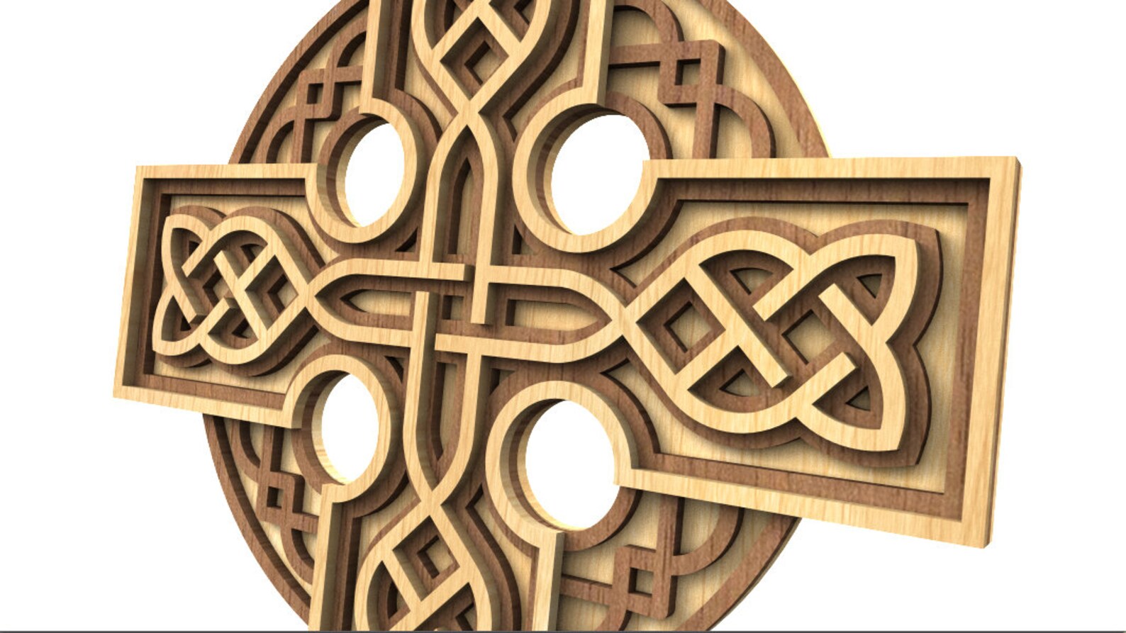 C221celtic Cross Scroll Saw Pattern pdf Dxf Svg Eps Etsy
