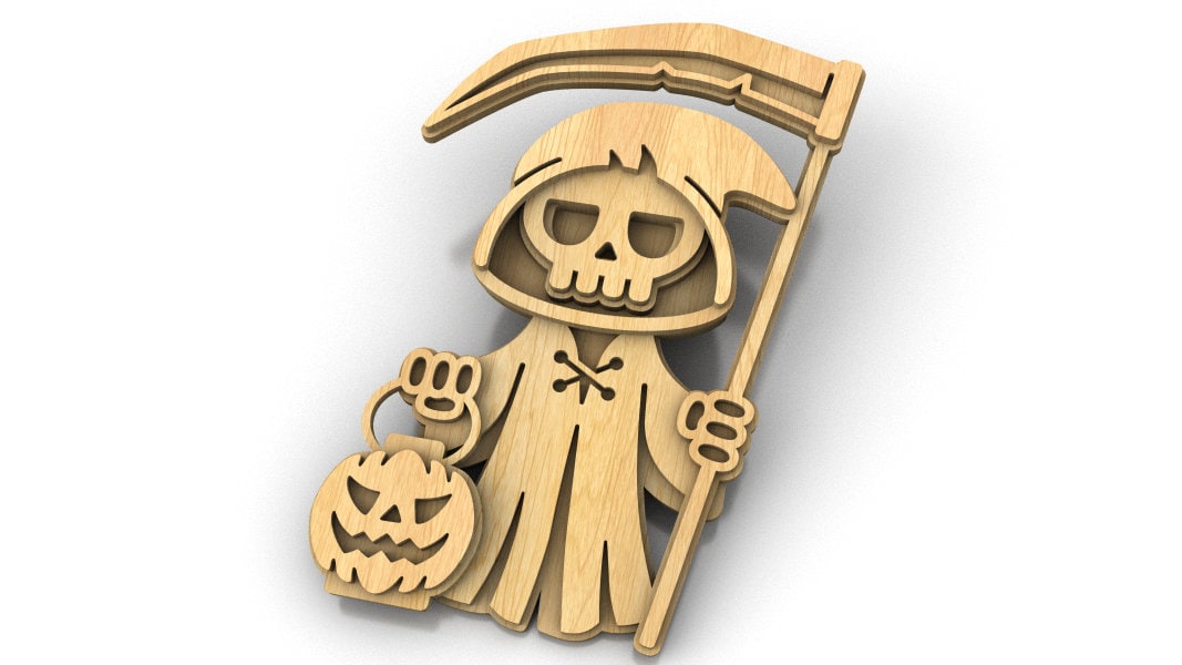 C238-Halloween - Scroll saw pattern (pdf, dxf, svg, eps)