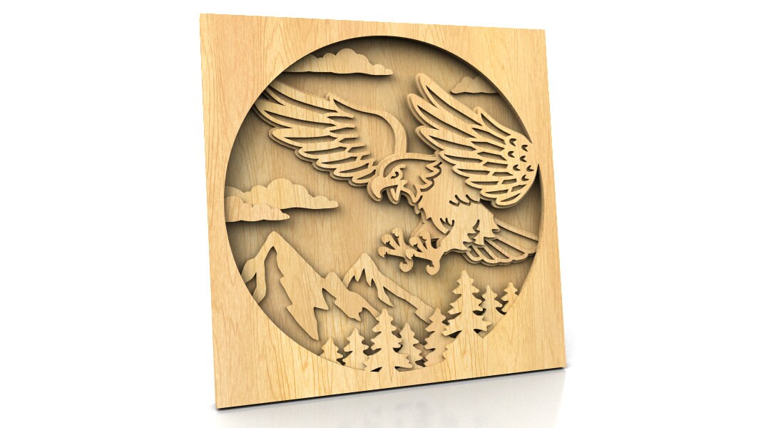 C210eagle Scroll Saw Pattern pdf Dxf Svg Eps Etsy