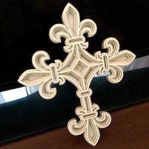 C54-cross - Scroll saw pattern (pdf, dxf, svg, eps)