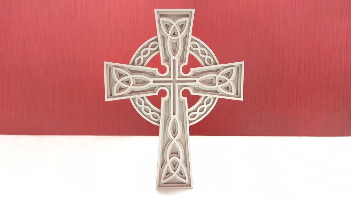 C69celtic Cross Scroll Saw Pattern pdf Dxf Svg Eps Etsy